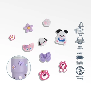 Tyeso Sticker 2D 3D Miếng Dán Trang Trí Cốc Kiểu Hoạt Hình 3d Sáng Tạo Dễ Thương