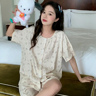 ❤Bộ đồ ngủ nữ ❤Mùa Hè Phong Cách Mới  Nữ Dây Đeo Vai  Mỏng Quần Short Dễ Thương Homewear