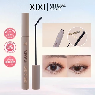 Xixi mascara kem uốn lâu trôi Slender nữ tự nhiên trang điểm mắt chống thấm nước mồ hôi nhẹ nhàng Elongating mi đen kem lông mi NO.D458