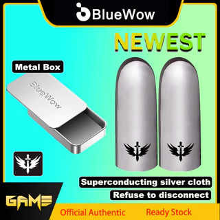 Bluewow Mới Vải Bạc Hai Tay Đầu Ngón Tay Chống Trơn Trượt Magic Tool Siêu Mỏng Sợi Bạc Ngón Tay Chống Mồ Hôi PUBG COD Call of duty Huyền Thoại Di Động Tình Trạng Sinh Tồn