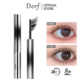 mascara Derf không thấm nước lông mi bàn chải nhỏ dài dày cong sợi mi dụng cụ trang điểm