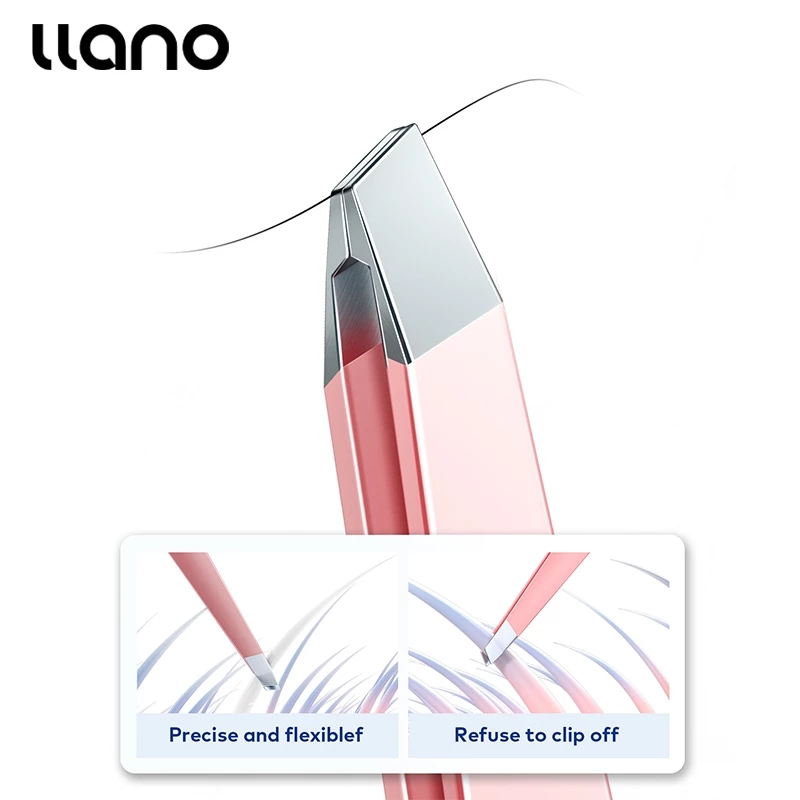 Nhíp nhổ lông mày llano bằng thép không gỉ tiện lợi