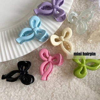 4.5 CM Kẹp Tóc Acrylic Màu Kẹo Ruy Băng Kẹp Tóc Hình Nơ Dễ Thương Và Ngọt Ngào Tính Khí Tóc Gãy Kẹp Tóc Cho Nữ Bé Gái Buộc Tóc Kẹp Tóc Thời Trang Phụ Kiện Tóc