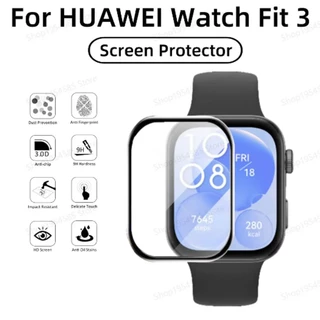 Vỏ phim bảo vệ cạnh mềm cong 3D cho Huawei watch Fit 3 Fit3 Đồng hồ thông minh Bảo vệ toàn màn hình Phụ kiện