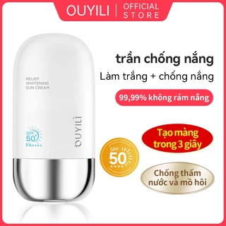 OUYILI Kem chống nắng OUYILI SPF50+50ml Kem chống nắng Kiểm soát dầu Chống tia cực tím Mặt làm trắng da Cách ly [Chính thức]