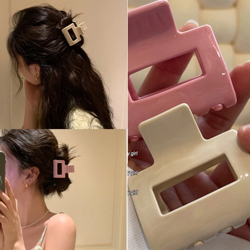 ⚡Kẹp Tóc Mini Hình Vuông Dễ Thương Phong Cách Hàn Quốc Chất Lượng Cao Cho Nữ