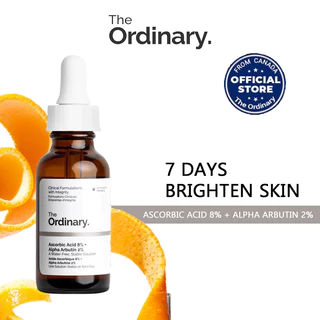 The Ordinary ascorbic acid serum 30ml vitamin c trị thâm làm trắng da mặt dưỡng ẩm da mặt chăm sóc da mặt