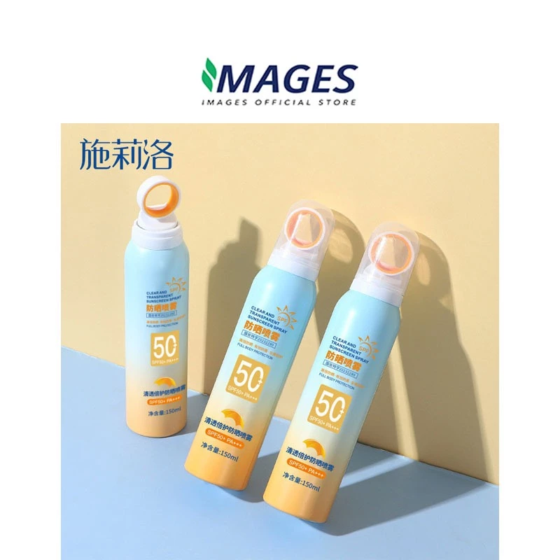 Xịt Chống Nắng Trong Suốt SPF50 + Khẩu Độ Nhỏ Kem Chống Nắng Công Suất Cao Sữa Dưỡng Toàn Thân Làm Mới Cô Lập Tia Cực Tím