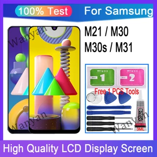 Màn hình LCD AMOLED chính hãng Samsung Galaxy M21 M30 M30s M31 Thay thế bộ số hóa màn hình cảm ứng