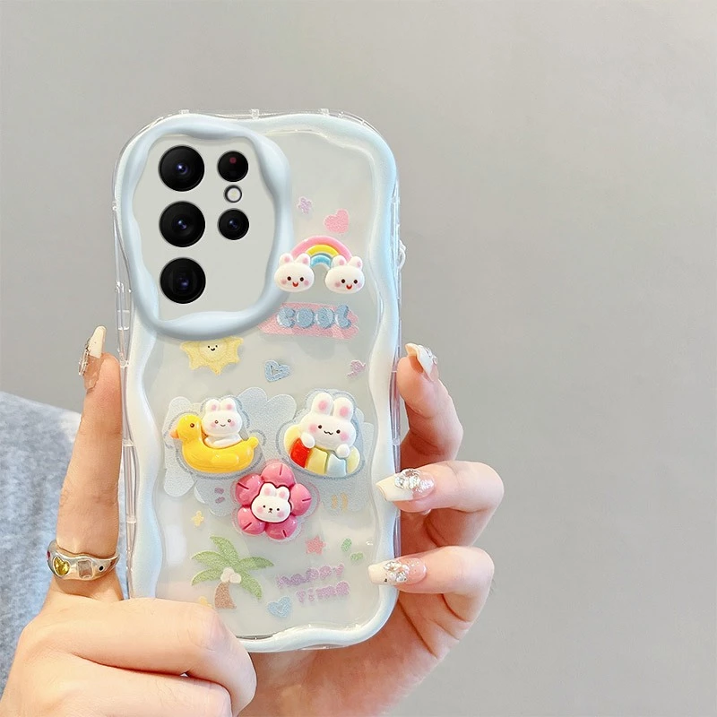 Ốp điện thoại Samsung S23 Ultra Cream Doll Cartoon Soft Case S23 S23 + S22 Ultra S22 S22 + Pochacco Cheese Bear Bảo vệ Camera Vỏ chống rơi