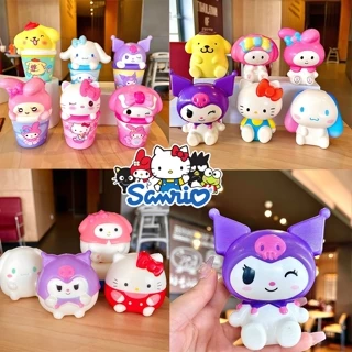 Búp bê Kuromi dễ thương Sanrio Squishy Press Đồ chơi giảm căng thẳng tăng chậm Shin Chan Cinnamoroll Ruby Bóp Fidget Toy