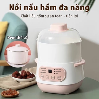 [Tiếng Việt] Nồi hầm chậm, nồi hầm đa chức năng bột yến mạch, sức chứa 1L, dễ sử dụng