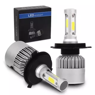 Đèn pha LED ô tô và xe máy S2, (X7) C6--3Tim siêu sáng. Bh 6 tháng 9003/H4 H1 H3 9005/HB3 9006/HB4 9004