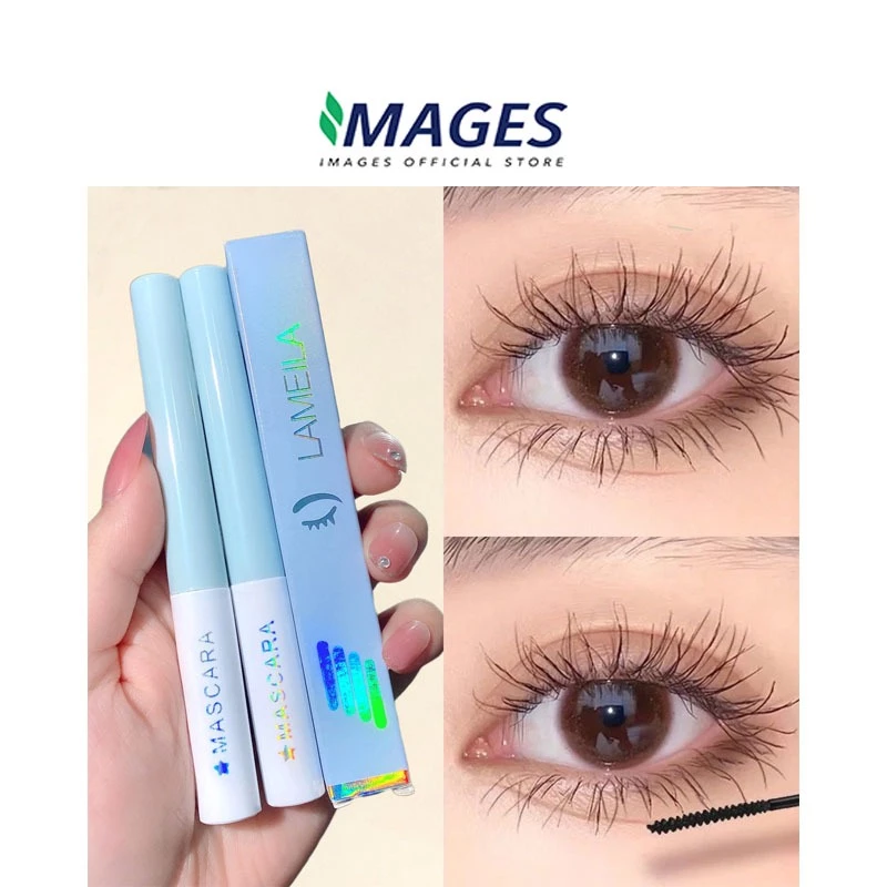 Fine Brush Head Mascara Chống Thấm Nước Chống Mồ Hôi Chống lem Kéo Dài Uốn Lông Mi Không Phai Màu Sty