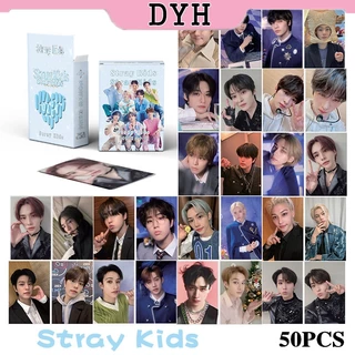 Stray kids Card Wonwoo Felix Hyunjin Tấm Set 50 Thẻ Ảnh Kpop Lomo Card Hình Nhóm Nhạc