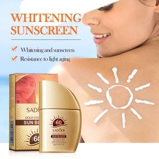 Kem chống nắng kiềm dầu chống thấm nước dưỡng trắng da mặt nâng tone dạng sữa SPF 60+++ PA++++30g