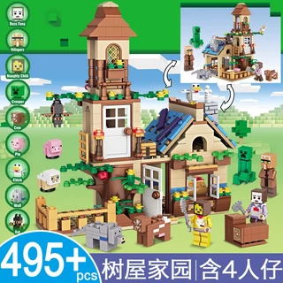 Lego Minecraft Khối Xây Dựng Hang Hut End Shadow Dragon House Trẻ Em Nam Lắp Ráp Đồ Chơi Giáo Dục Quà Tặng Sinh Nhật