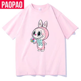 Uniqlo Bubble Matlab Sweetheart Áo thun cặp đôi Trung Quốc-Chic Top Xu hướng hoạt hình