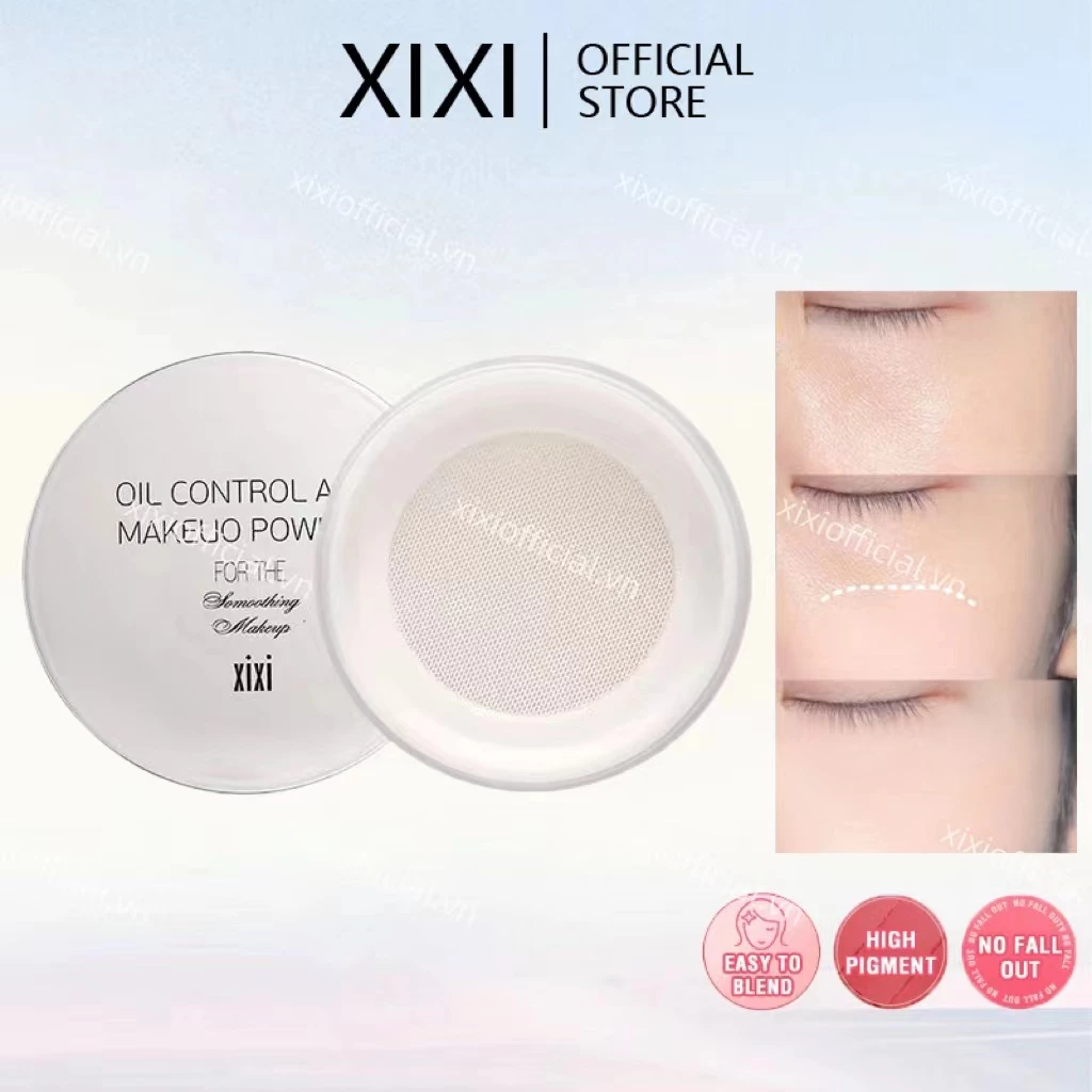 XIXI Tinh Tế Và Trong Suốt Kiểm Soát Dầu Phấn Matte Matte Loose Powder Kiểm Soát Dầu Chống Thấm Nước Và Chống Mồ Hôi Phấn Thiết Lập D441