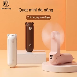 Quạt mini sạc usb Cầm Tay Có Thể Gập Lại Tiện Dụng Quạt Mini Cầm Tay Tích Điện Để Bàn Nhỏ Gọn Nhiều Màu Sắc Quạt cầm tay mini đầu USB