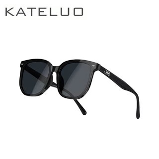 Kính râm phân cực KATELUO dành cho nam và nữ kính râm TR khung vuông thời trang chống nắng cho đi chơi tấm che nắng 5808