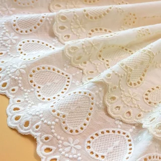 1 Sân Rỗng Vải Cotton Ren 18.5cm May Quần Áo Phụ Kiện Trang Trí Phụ Kiện Phụ Kiện