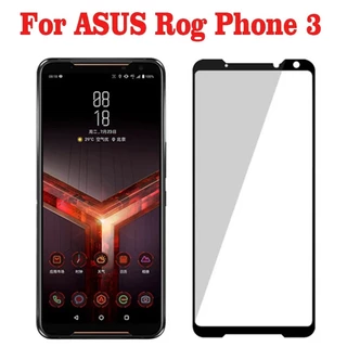 Full Cover Bảo Vệ Màn Hình Kính Cường Lực Phim Cho ASUS ROG Điện Thoại 2 3 5 6 8 Pro 6D 7 Ultimate tective Glass