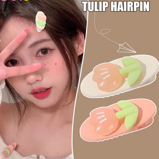 Kẹp tóc cô gái Thời trang nữ Acrylic mini Tulip kẹp tóc