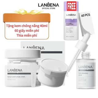 【PLUS 30g Lột Mụn +30ml Serum】LANBENA Mặt nạ kết hợp Mặt nạ mũi và kết hợp dạng lỏng thu nhỏ lỗ chân lông Loại bỏ mụn đầu đen Da làm sạch sâu