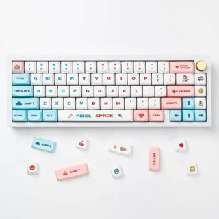 Pixel Wars Keycaps PBT Dye-sub MA Profile Keycap Custom Keycaps Tương thích với công tắc Cherry Gateron MX