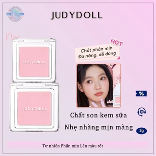 JUDYDOLL Phấn má hồng đơn sắc Pretty Blush Powder Tự nhiên Phấn mịn Lên màu tốt 2g，Trang điểm mặt judydoll