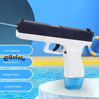 Bololo Glock phun nước thủ công ép nổ đồ chơi mùa hè ngoài trời súng nước trẻ em
