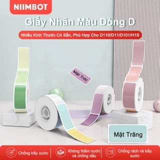 NIIMBOT D11/D110/D101 Giấy In Nhãn Đa Màu Dính Nhiệt Sticker Chống Nước Tên Gia Đình Chống Nước