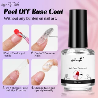 Myyeah 15ml Nail Art Peel Off Base Coat cho Gel Polish Practice UV Gel Nail Polish Clear Primer Varnish DIY Nail Art Care Tools