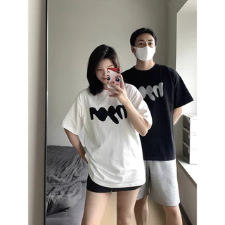 HIIXIIVI Thương Hiệu Mới 100% Cotton Unisex Áo Thun Nữ Tay Ngắn Nam Nữ Baggy Cổ Tròn Rời In Độc Đáo Cặp Đôi Tee