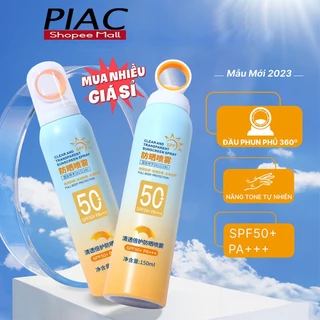 Kem Chống Nắng Dạng Xịt 360 Độ SPF+ PA+++ PIAC Chai 150ml Dưỡng Ẩm, Dưỡng Trắng Và Chống Tia Uv