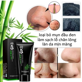 Loại bỏ mụn đầu đen Gel tẩy tế bào chết 60g Mặt nạ làm trắng Than hoạt tính Làm sạch sâu lỗ chân lông Cân bằng dầu nước da