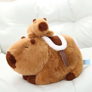 Kapibala sáng tạo capybara búp bê sang trọng, màu tím ass, quà tặng Capybara