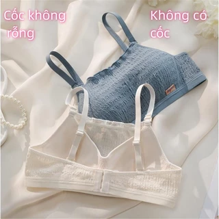 Áo ngực học sinh không có gọng thép áo ngực ống màu trắng ny009 Women Top Nữ Bra