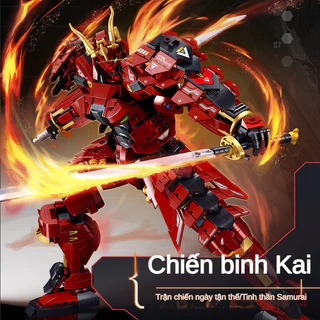 Đồ Chơi Lắp Ráp Mô Hình Robot Samurai Takeda Shingen / lắp ráp mô hình Kai Sử Dụng Song Kiếm Kích Thước Lớn Đồ Chơi Thông Minh