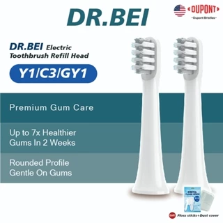 Đầu Bàn Chải Đánh Răng Điện DR.BEI Y1 / C3 / GY1 Bằng Lông Mềm Thay Thế Cho Bàn Chải Đánh Răng Điện Tử