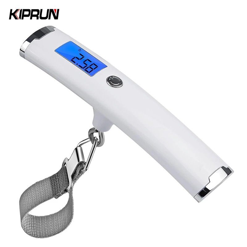Cân hành lý kỹ thuật số KIPRUN, Cân trọng lượng hành lý du lịch, Cân chính xác cao với sức chứa 110lbs / 50kg, Màn hình LCD có đèn nền