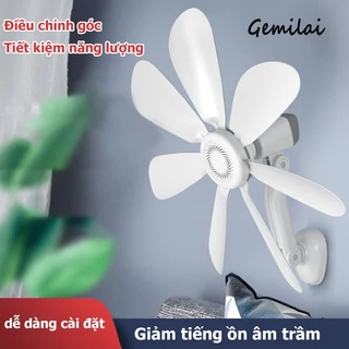 Gemilai Quạt treo tường hộ gia đình nhỏ quạt điện treo tường hộ gia đình ký túc xá nhà vệ sinh phòng tắm nhà bếp không đục lỗ