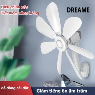 DREAME Quạt treo tường hộ gia đình nhỏ quạt điện treo tường hộ gia đình ký túc xá nhà vệ sinh phòng tắm nhà bếp không đục lỗ