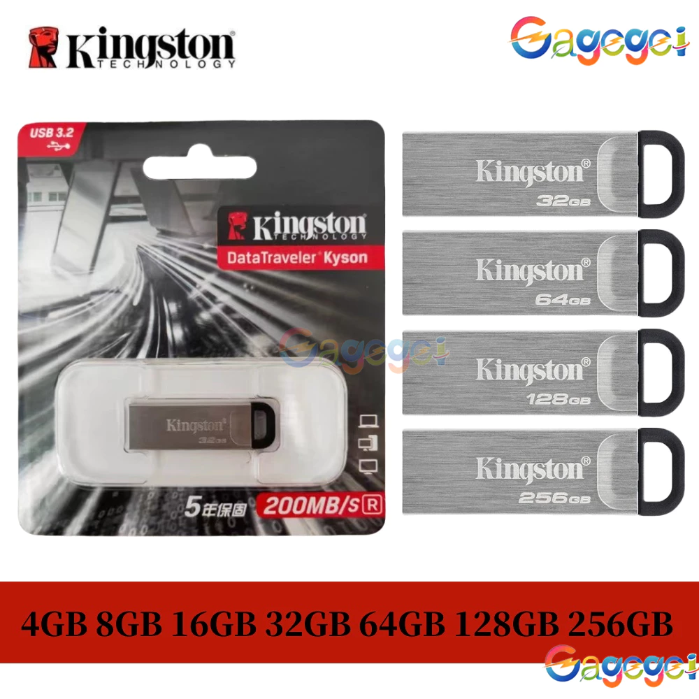 Pendrive 3.2 Kingston DateTraveler 256GB 4GB 8GB 16GB 32GB 64GB 128GB - Ổ đĩa Flash USB