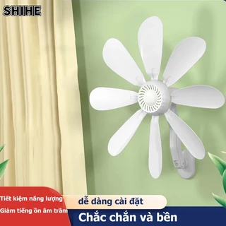 SHIHE Quạt điện treo tường nhỏ không cần khoan thích hợp cho nhà vệ sinh/phòng tắm/bếp gia đình