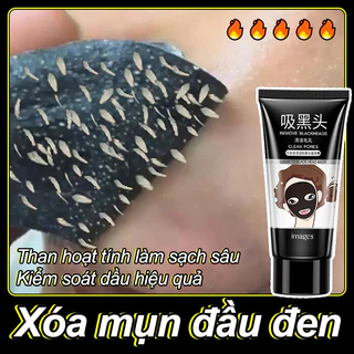 ⭐CHÍNH HÃNG⭐Mặt nạ lột mụn đầu đen Làm sạch sâu và thu nhỏ lỗ chân lông 60ml Than hoạt tính làm sạch sâu lỗ chân lông Cân bằng nước và dầu cho da