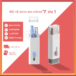 Phiên bản đặc biệt Máy tính xách tay 7 trong 1 - máy tính - bàn phím - airpod - bộ dụng cụ vệ sinh điện thoại di động