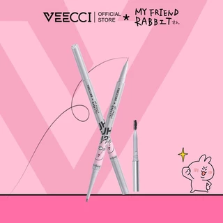 VEECCI*MY FRIEND RABBIT Chì Kẻ Mày Ngòi Siêu Mịn Ba Đầu Đa Tác Dụng, Nhanh Khô Và Chống Nước 3g