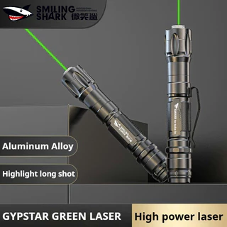 Bút laser SMILING SHARK JG0715 2000m màu xanh lá cây mạnh mẽ 18650 USB có thể sạc lại hướng dẫn ánh sáng Cho phòng học, thú cưng, các cuộc họp